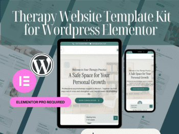 Wordpress Elementor Psychotherapie Website Template Kit