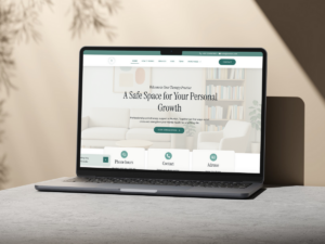 Therapeuten Psychotherapeuten Website Mockup