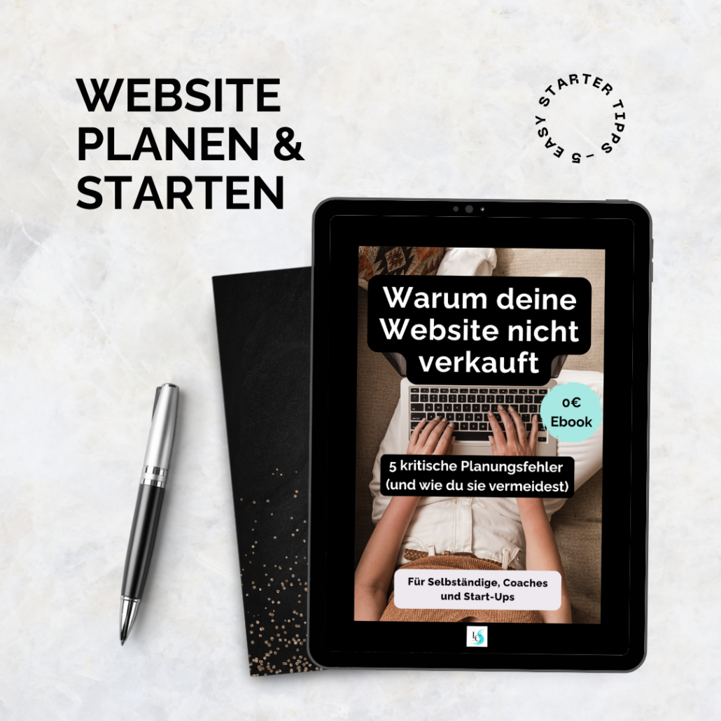 Website Konzept erstellen Workbook - 5 Schritte Anleitung für Coaches und Therapeuten