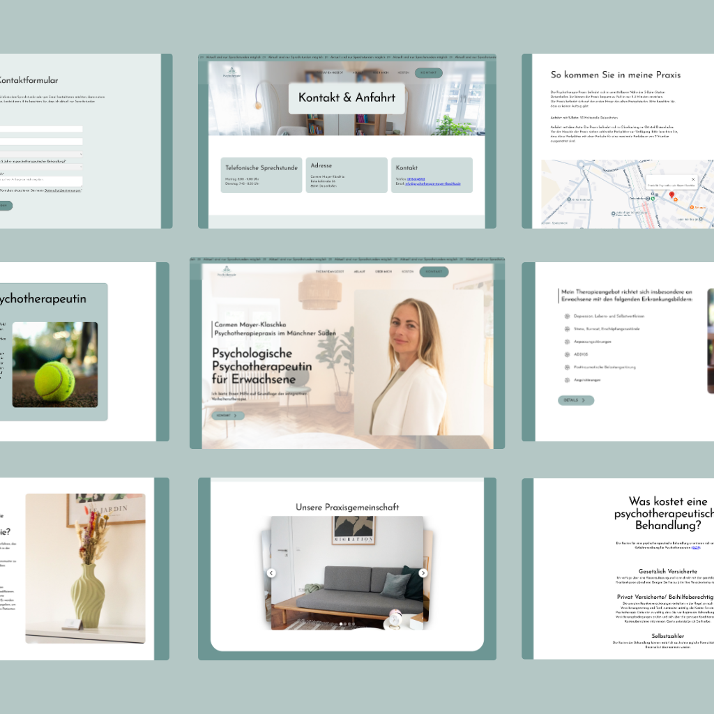 Psychotherapie Webseite