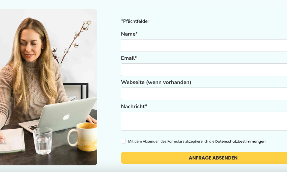 Firmenwebseite Beispiel Kontaktseite Firmenwebsite