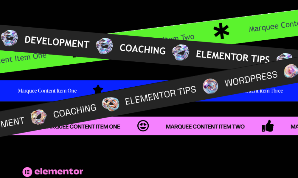 Marquee Elementor Pro Template