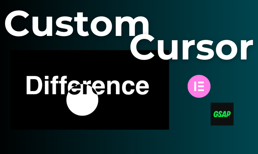 Custom Cursor Elementor Blend Mode