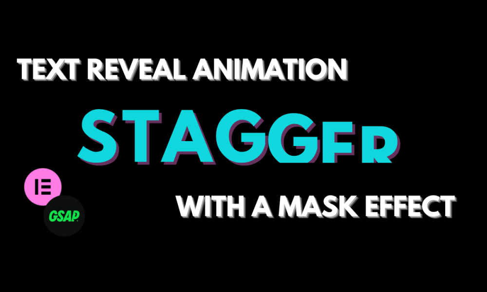 Elementor GSAP Wordpress Text Reveal animation with Mask effect